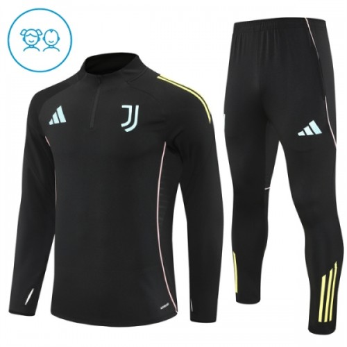 Dječji - Juventus Sweatshirt Za Trening 2025-26 Četvrt-Zip Crna Dječji - Juventus Sweatshirt Za Trening 2025-26 Četvrt-Zip Crna